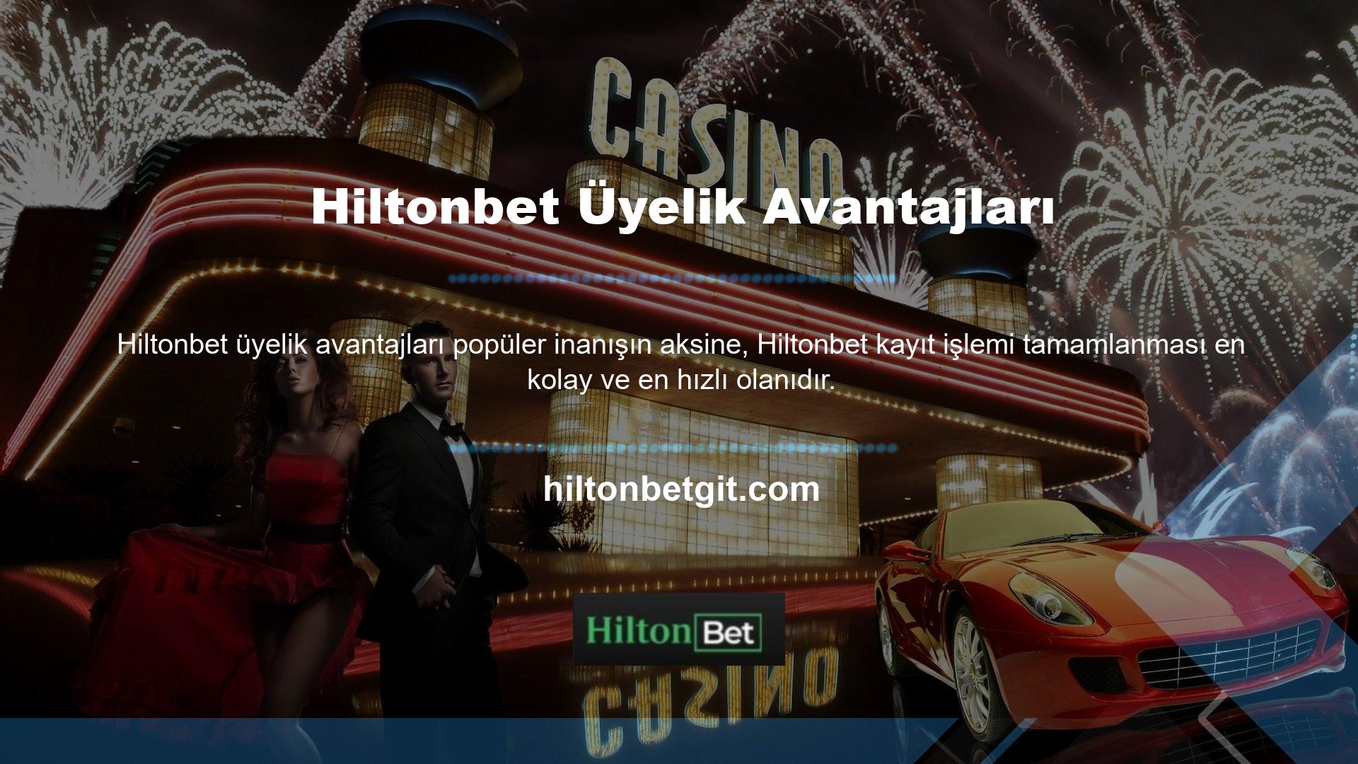 Hiltonbet online casino sitesinin en büyük müşterilerinden biri olmak isteyen deneyimli oyuncular için sitedeki oyunların keyfini kesintisiz olarak devam ettirmek çok kolaydır